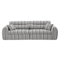 3 Seater, Couch With Throw Pillows For Living Room
