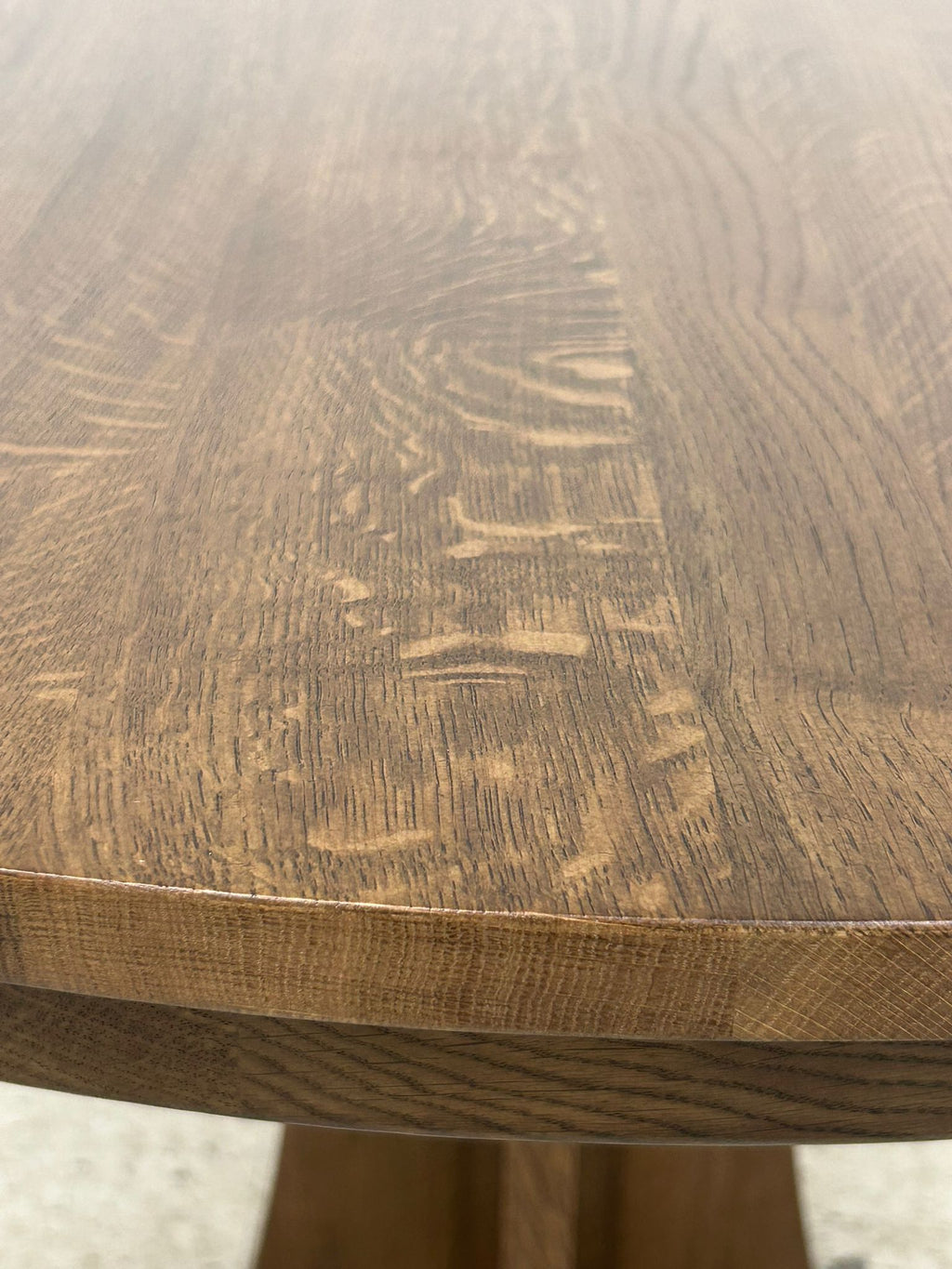 Mission Quarter Sawn  Oak Round Dining Table, Kitchen Table - 40"