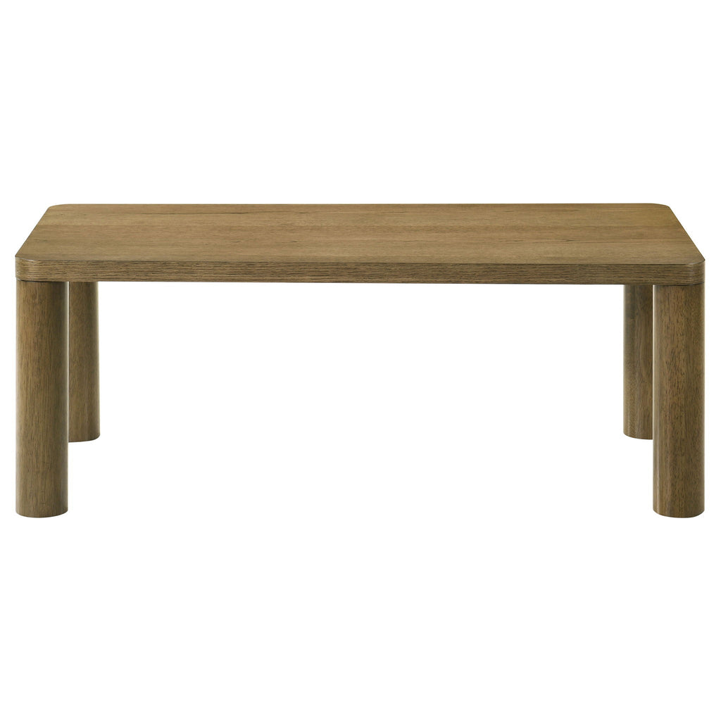 Castlewood 2-piece Cocktail Coffee Table Set Brown Oak