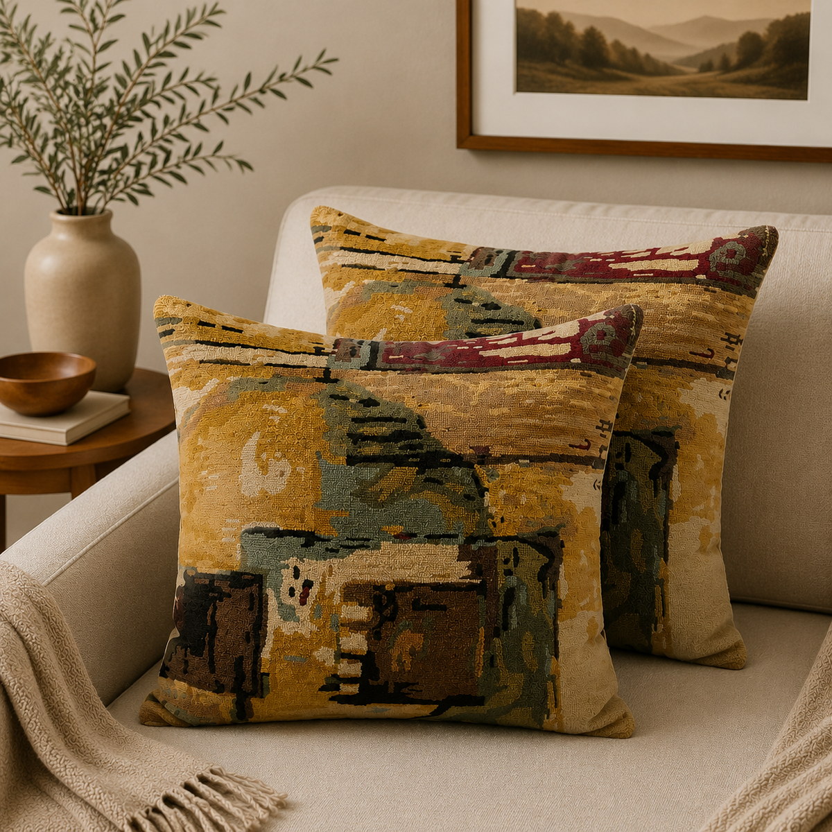 Persian-Inspired Luxurious Accent Cushions