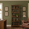 Mission Spindle Side 5 Shelf Bookcase - Michael's Cherry (MC1)