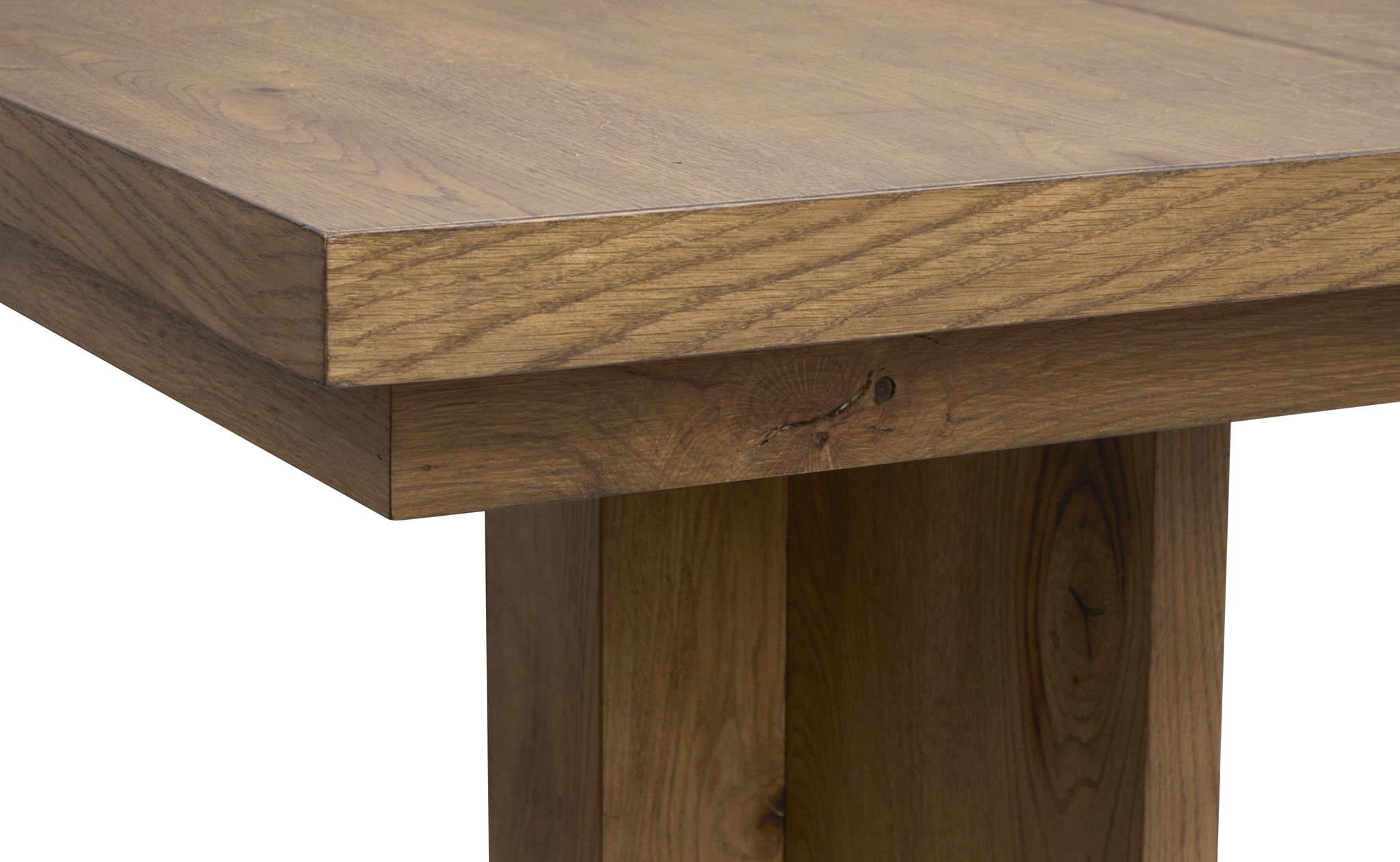 Marcel - Extendable Trestle Dining Table - Harvest Brown