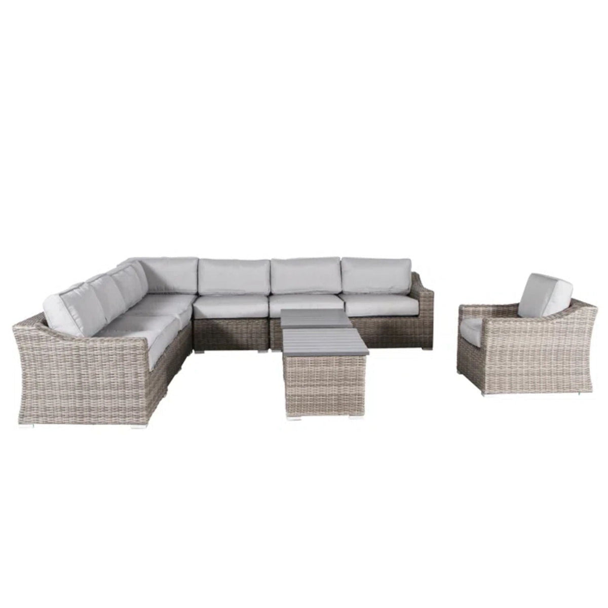 Stylish Sofa Seating Group With Cushions Perfect For Outdoor Gatherings