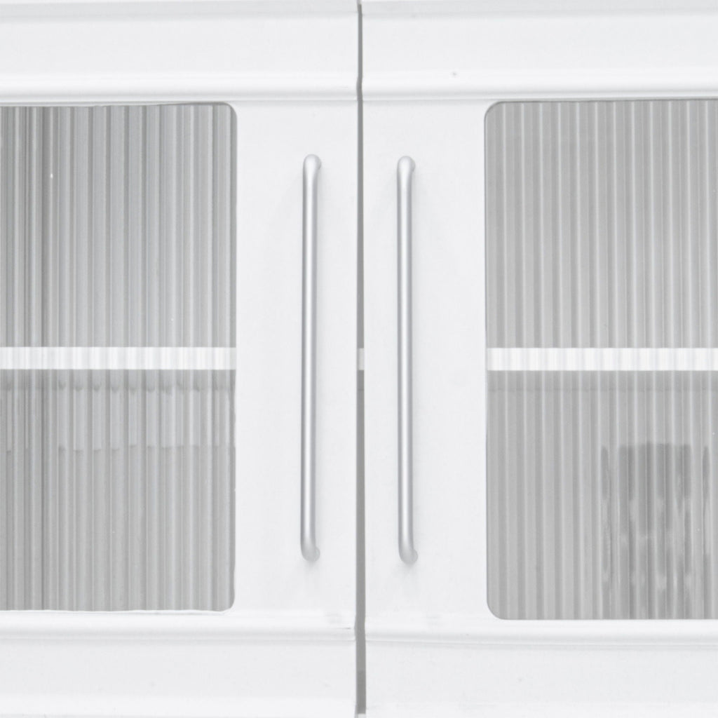 Wall Unit Modern Entertainment Center With Glass Doors