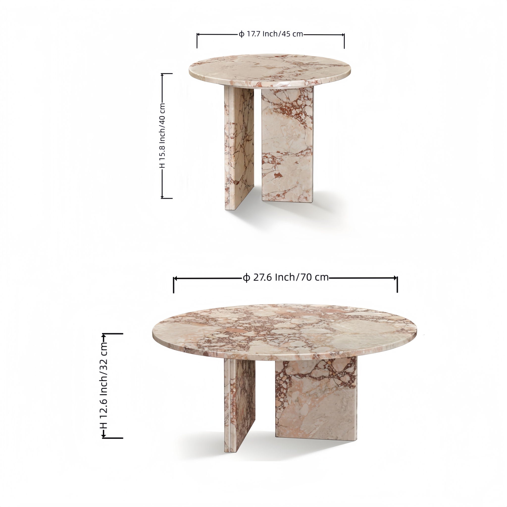 Elegant Coffee Duo Table Set