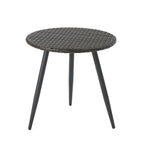 Kenneth 3 Pieces Chat Set Outdoor Furniture - Brown Multi