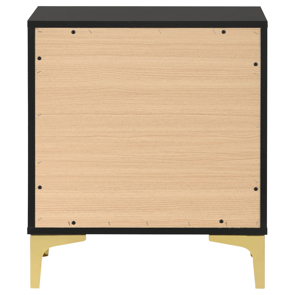 Kendall 2-drawer Nightstand Black