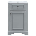 Elegant Bathroom Vanity With Ceramic Sink, Soft Close Door, Adjustable Shelf