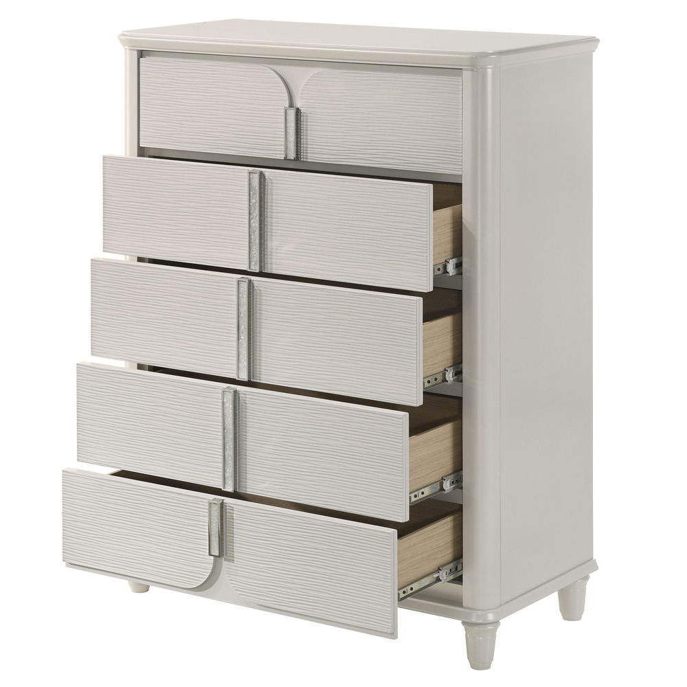 Laveda - Chest - Pearl White