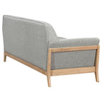 Vaughn Fabric Upholstered Flared Arm Sofa Grey