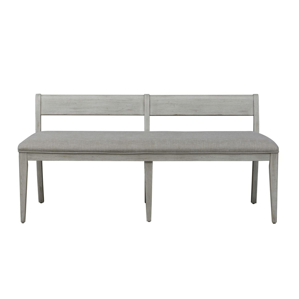Hillstone Farmhouse Upholstered Bench in Antique White