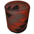 One of a Kind Kilim Rug Pouf Ottoman foot stool - #65