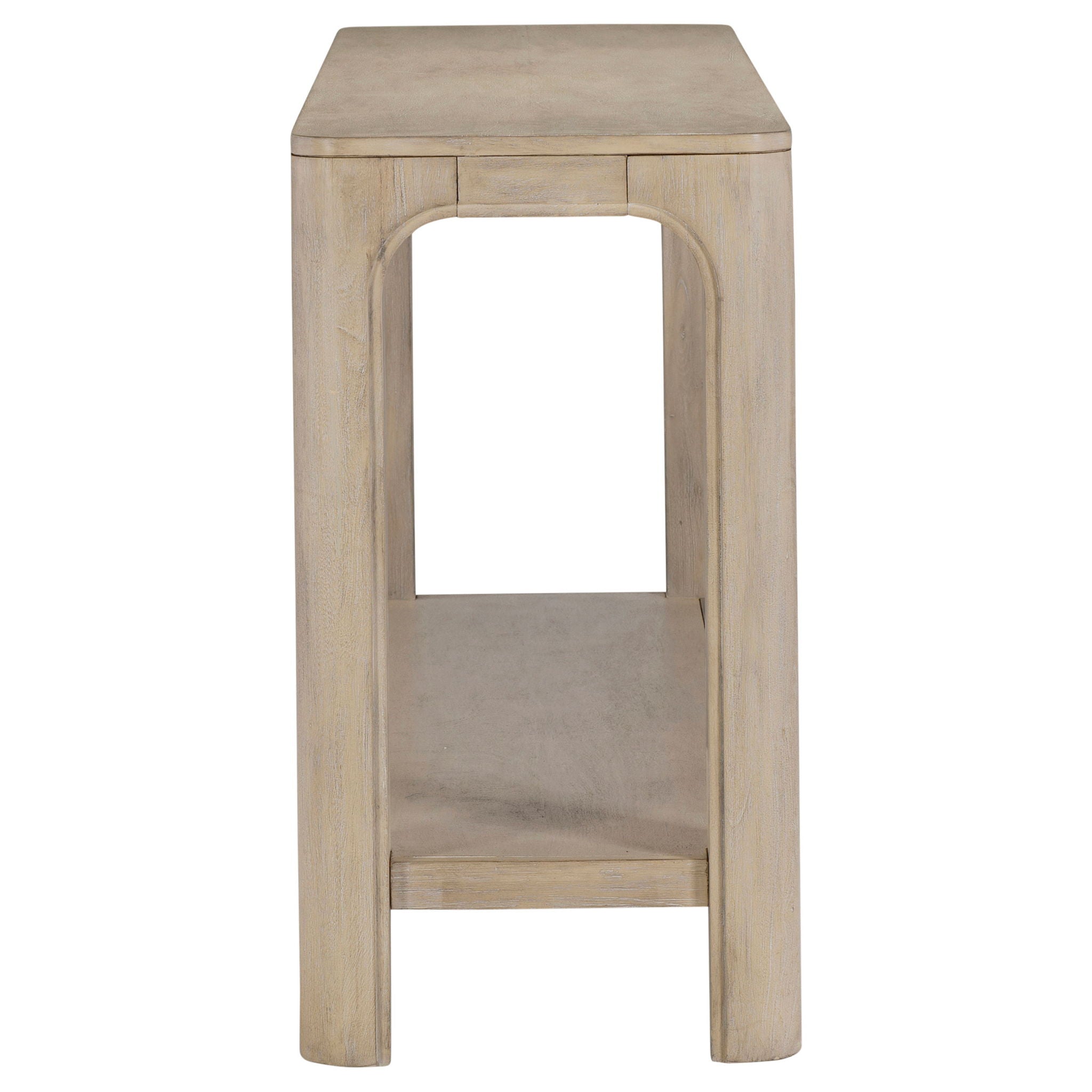 Solano 64-inch Entryway Console Sofa Table Weathered Mango