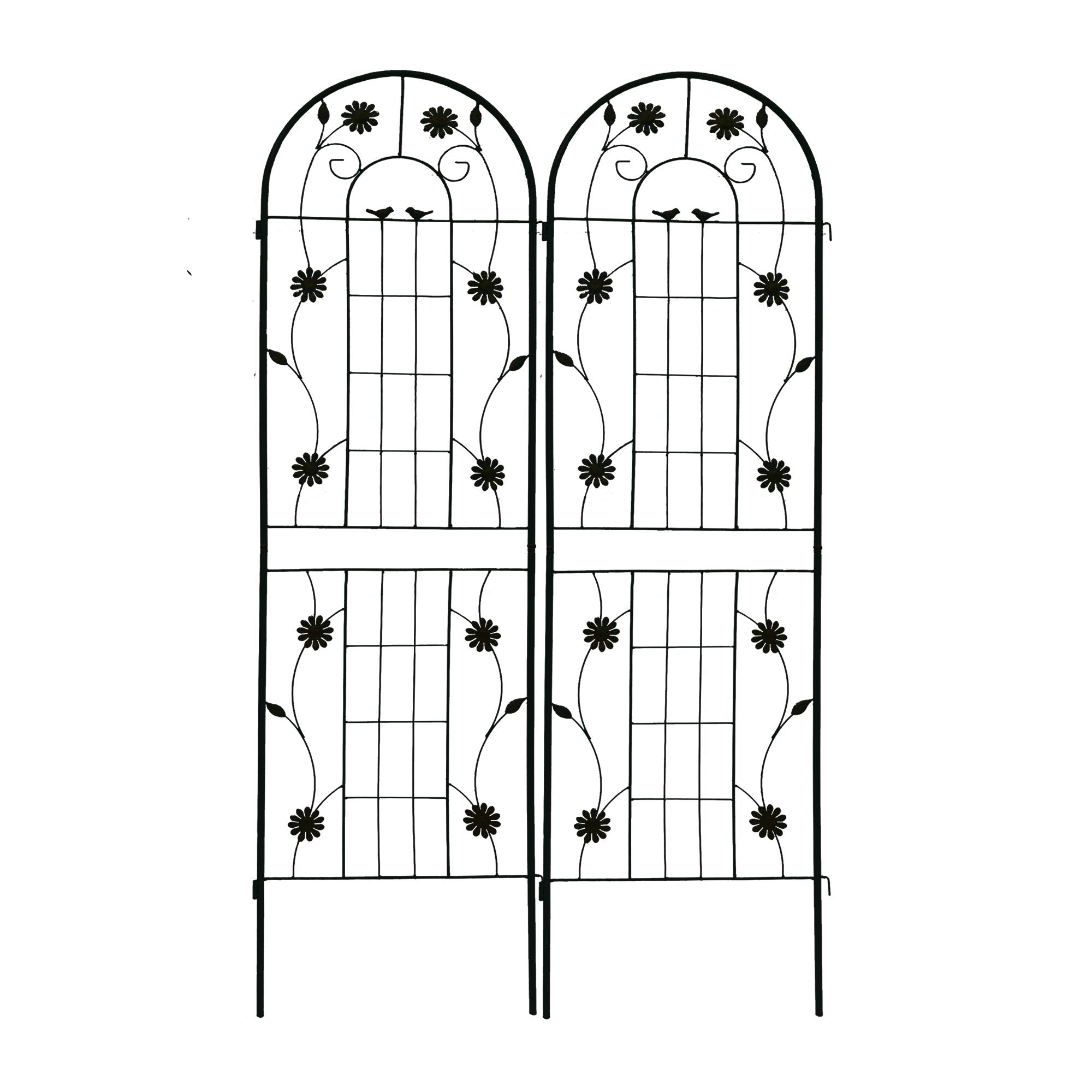 Metal Garden Trellis Rustproof Trellis For Climbing Plant Outdoor Flower Support