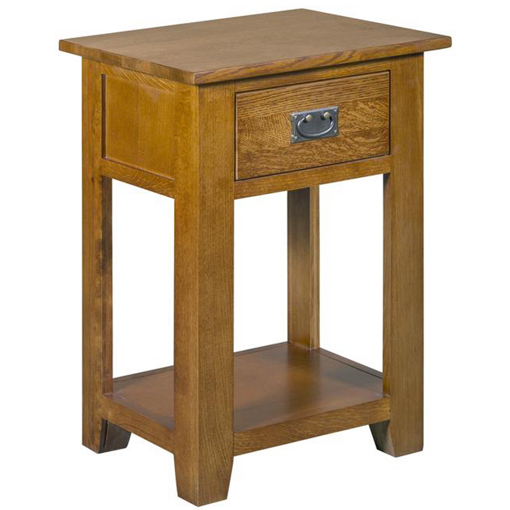 Mission 1-Drawer Nightstand – Michael's Cherry | Crafters & Weavers