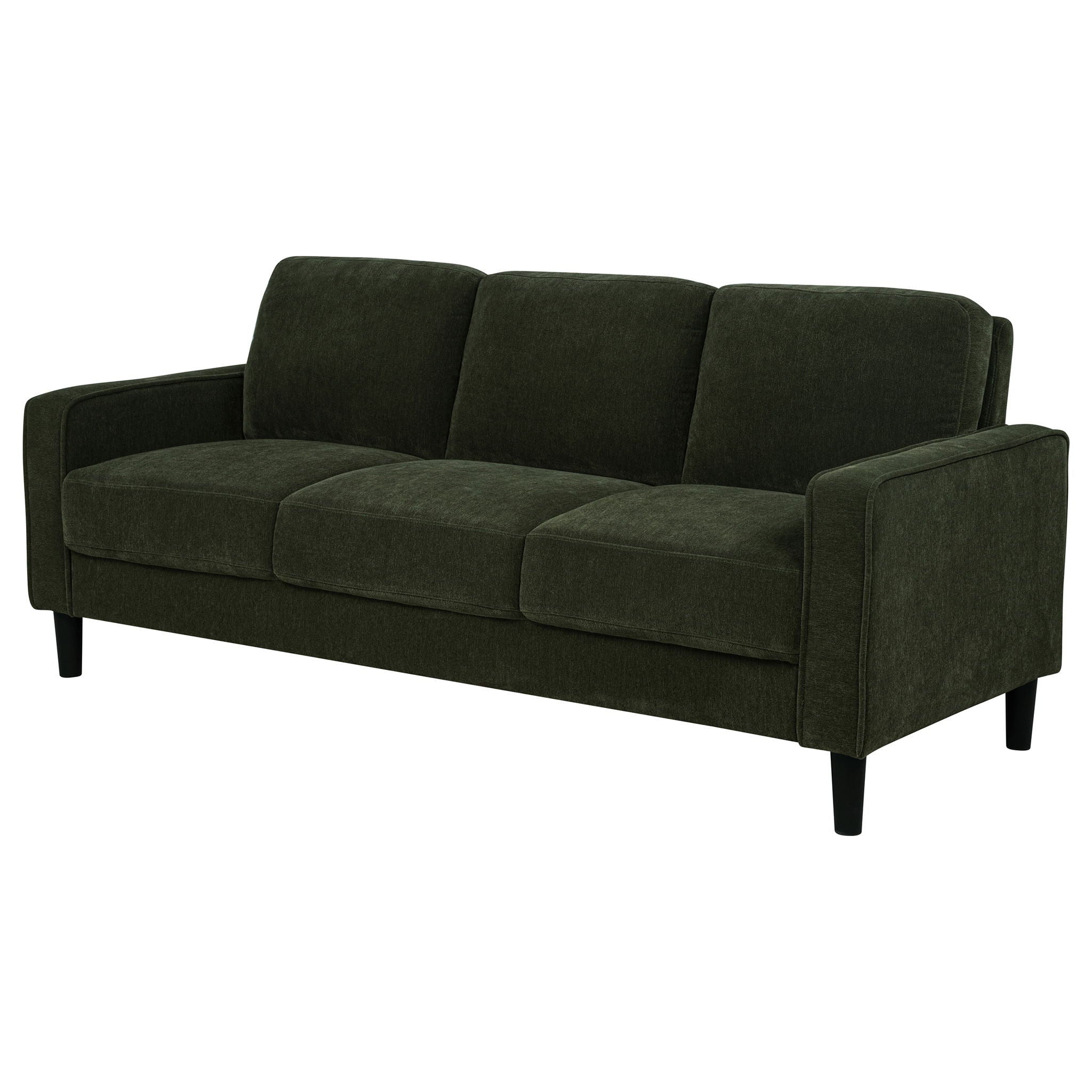 Ruth 77-inch Fabric Upholstered Track Arm Sofa Matcha Green
