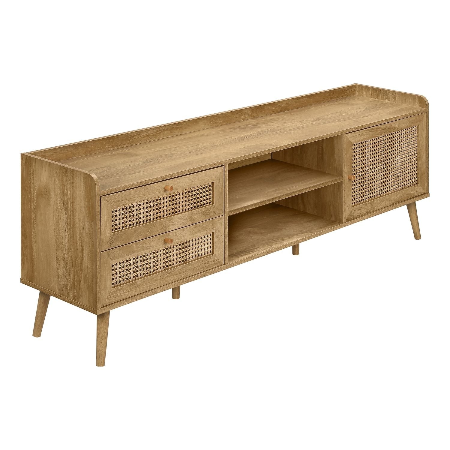 TV Stand, Console, Media Entertainment Center, Storage Cabinet, Transitional