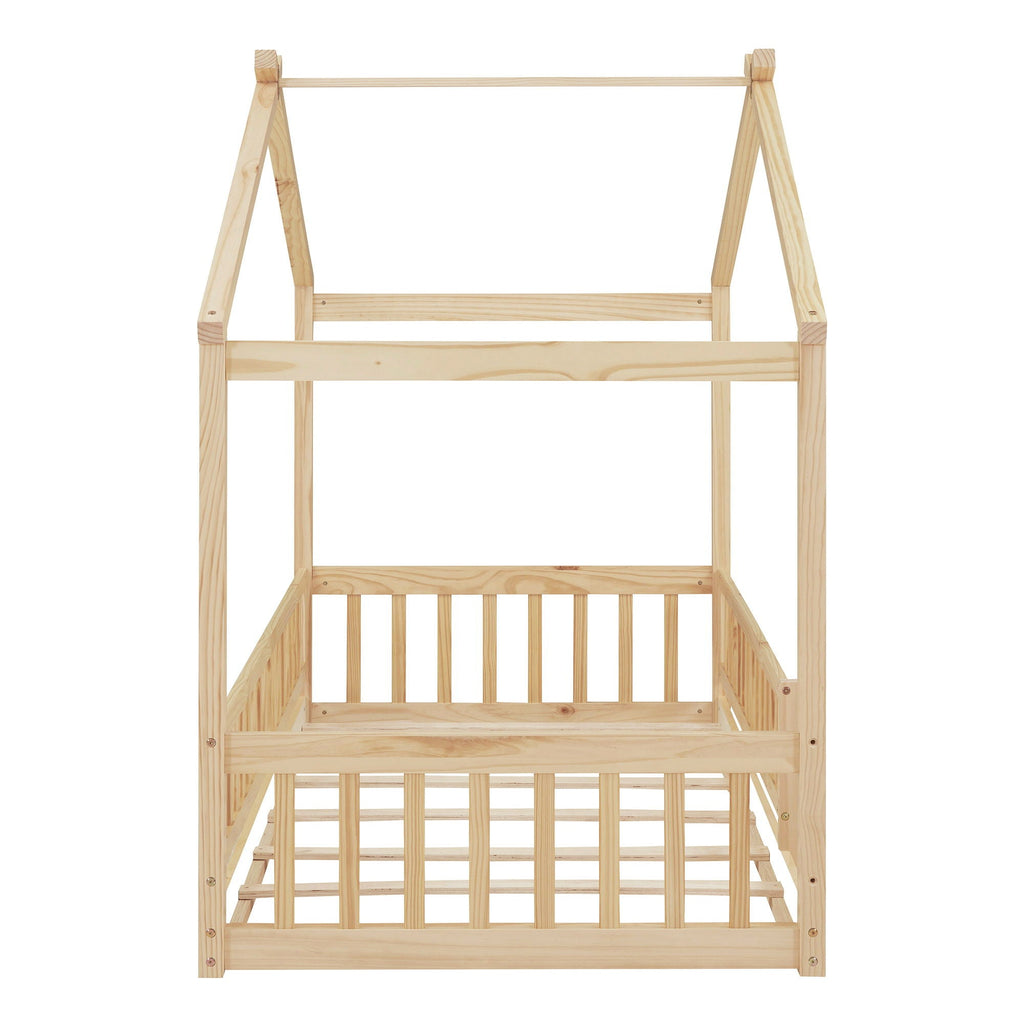 Bed House Bed Frame With Fence