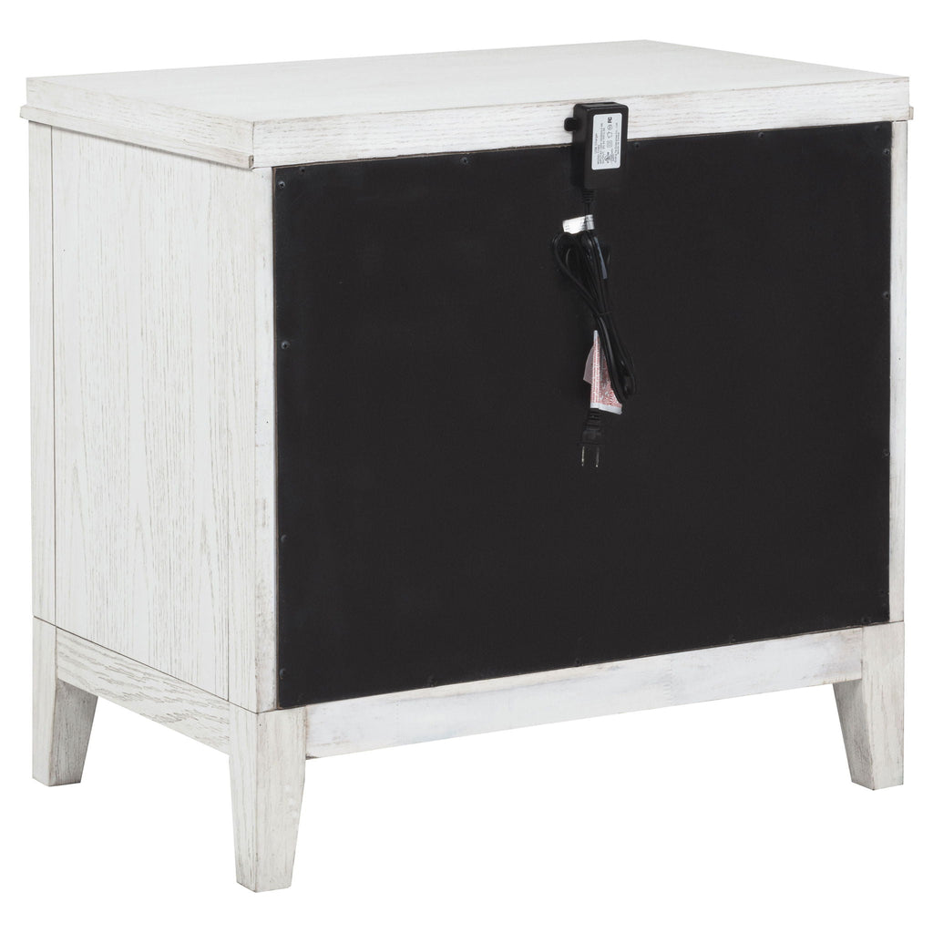Marielle 4-piece Eastern King Bedroom Set Distressed White