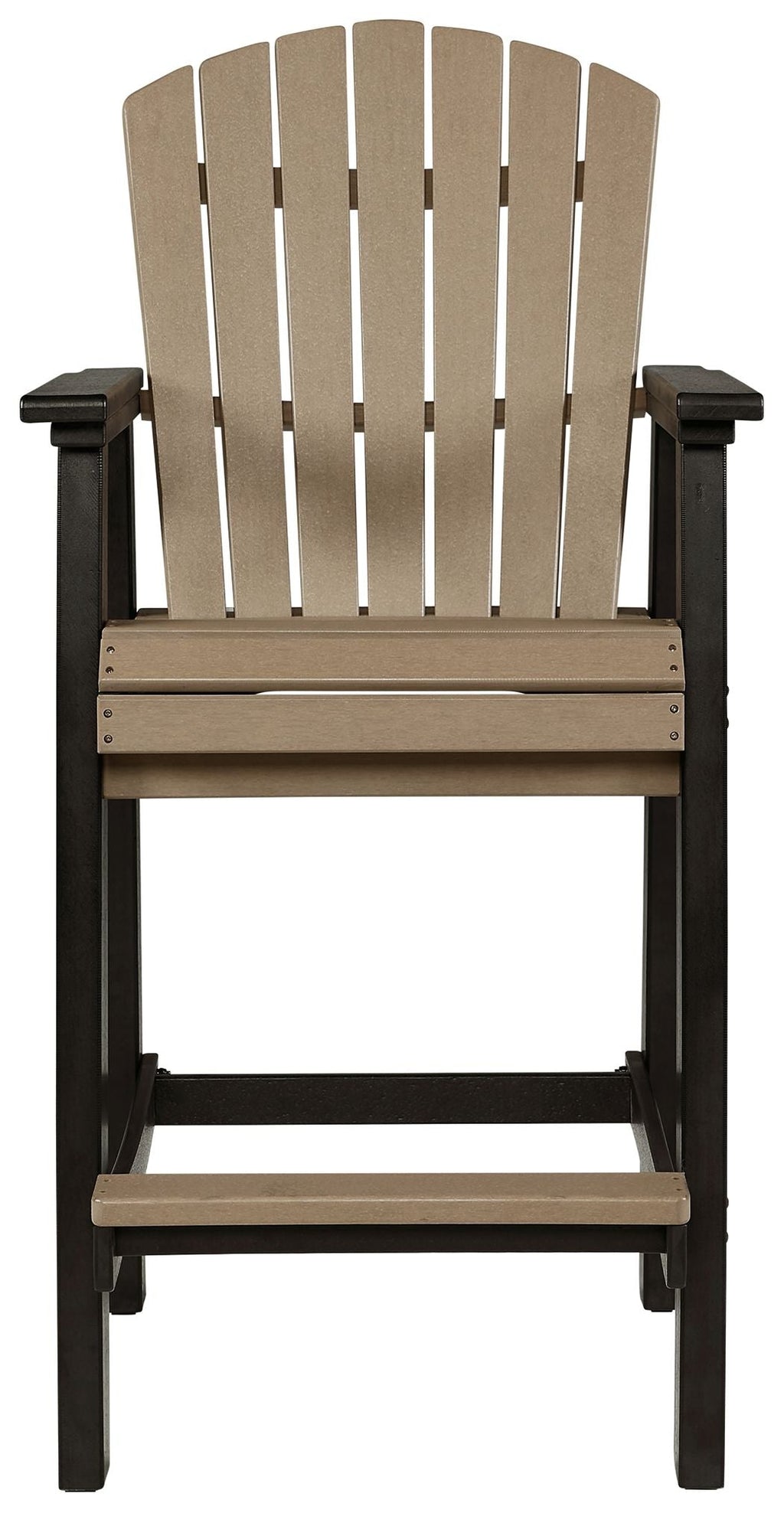 Fairen Trail - Tall Barstool (Set of 2) - Black / Driftwood