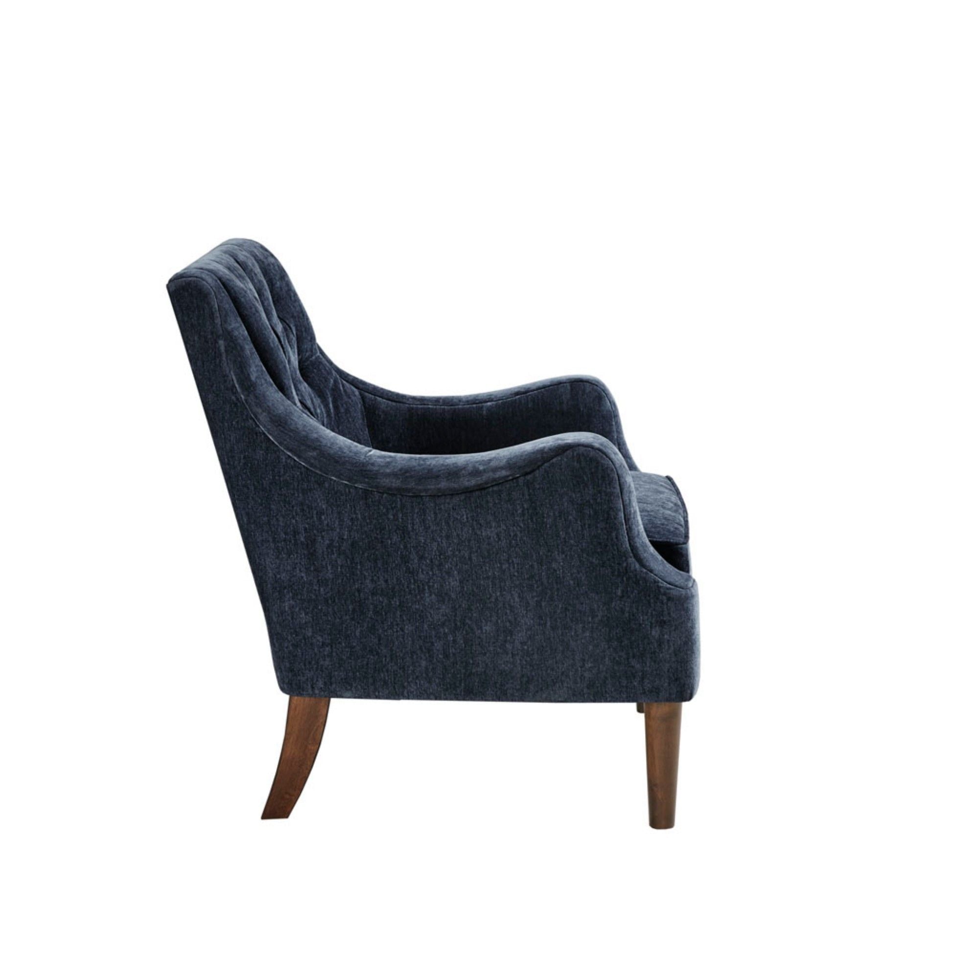 Button Tufted Accent Chair Vintage Style