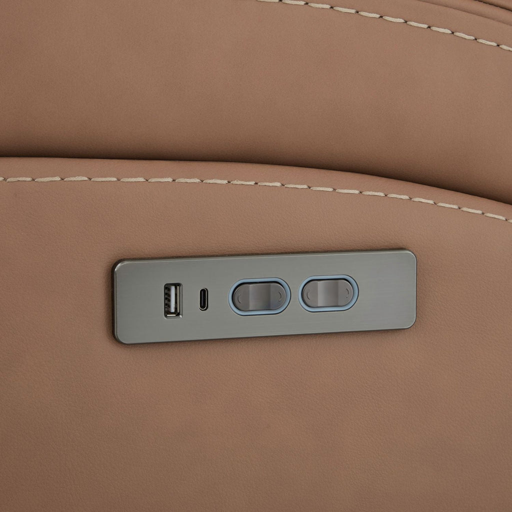 Velour Collection Top Grain Leather Recliner with Zero Gravity Power