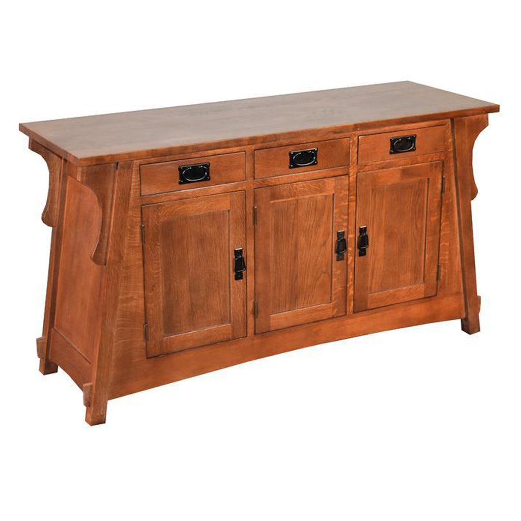 Mission Oak Crofter Console Cabinet - 55"