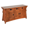 Mission Oak Crofter Console Cabinet - 55"
