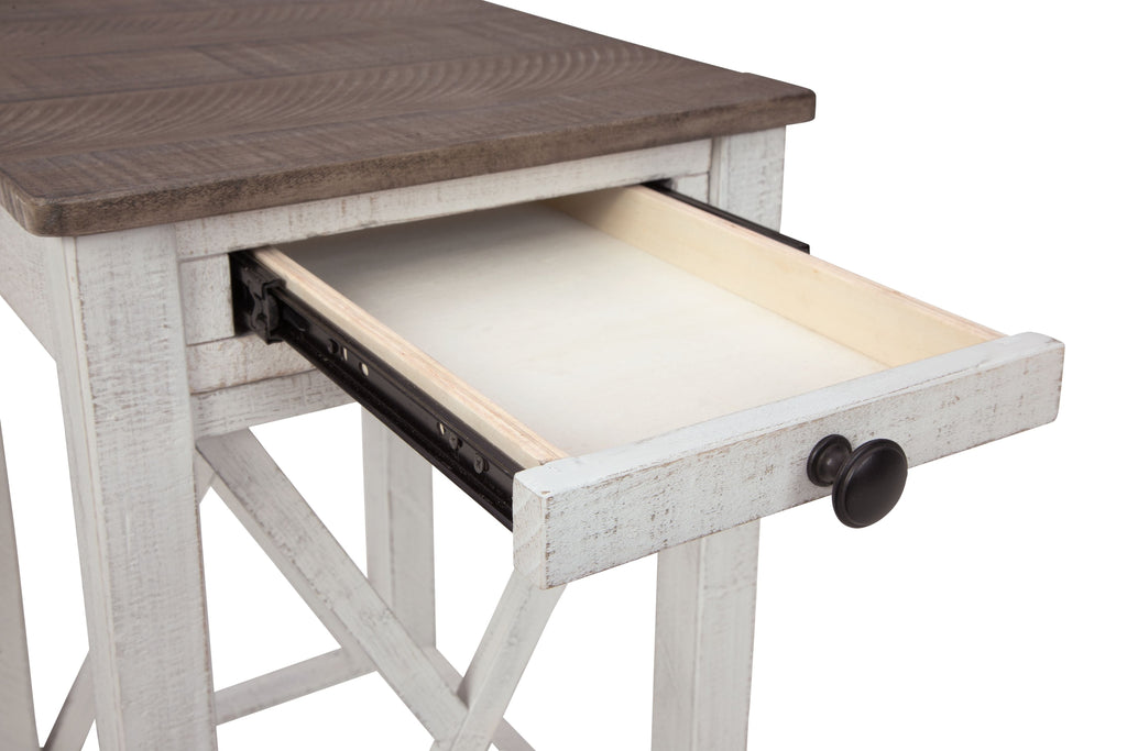 Adalane - Accent Table - White / Gray