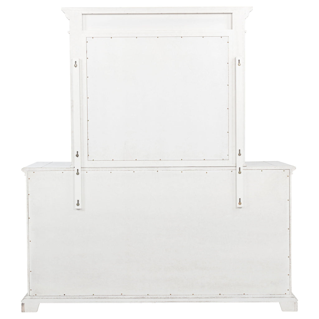 McKinney 6-drawer Bedroom Dresser with Mirror Vintage White