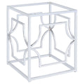 Starlight Square Metal Dining Table Base Chrome