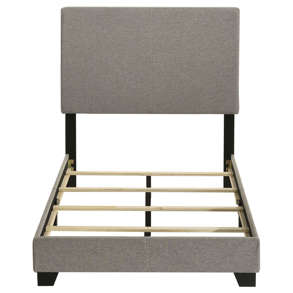 Dorian Fabric Upholstered Twin Panel Bed Taupe