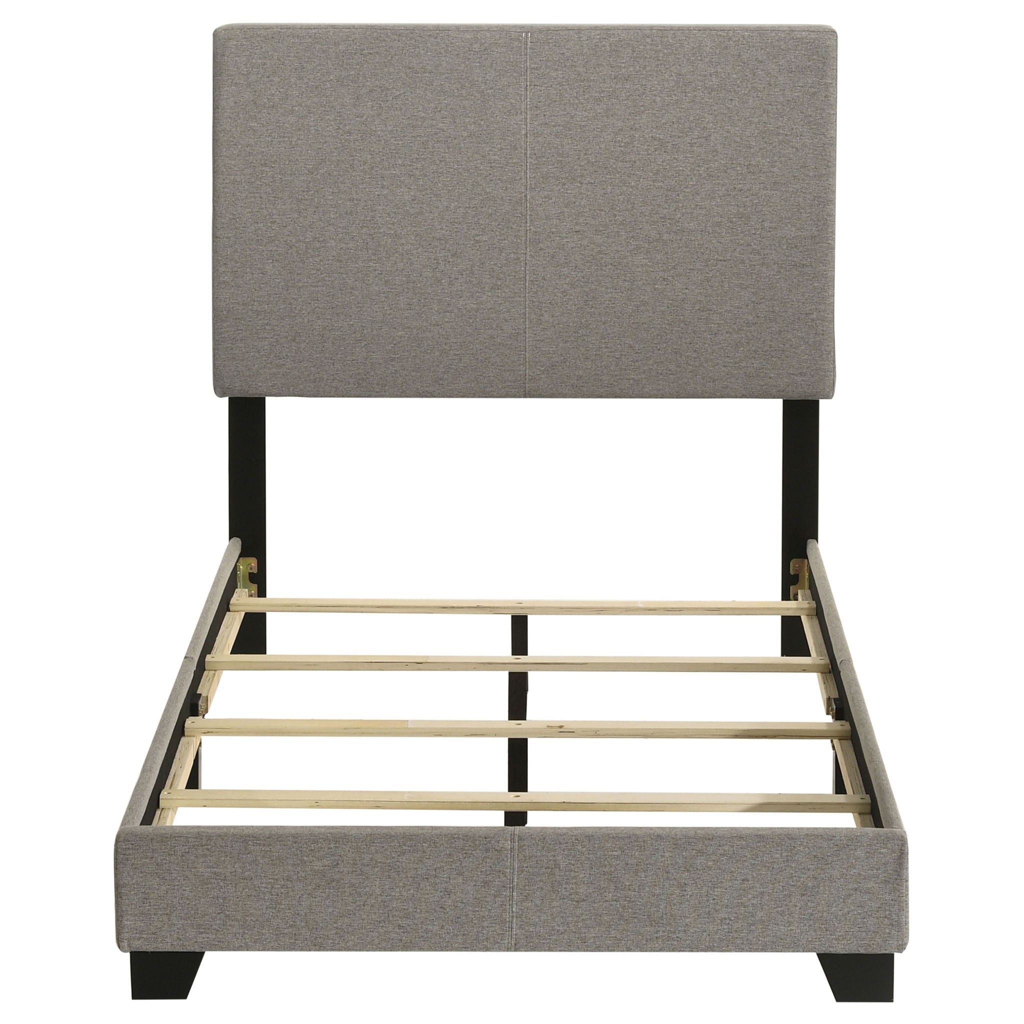 Dorian Fabric Upholstered Twin Panel Bed Taupe