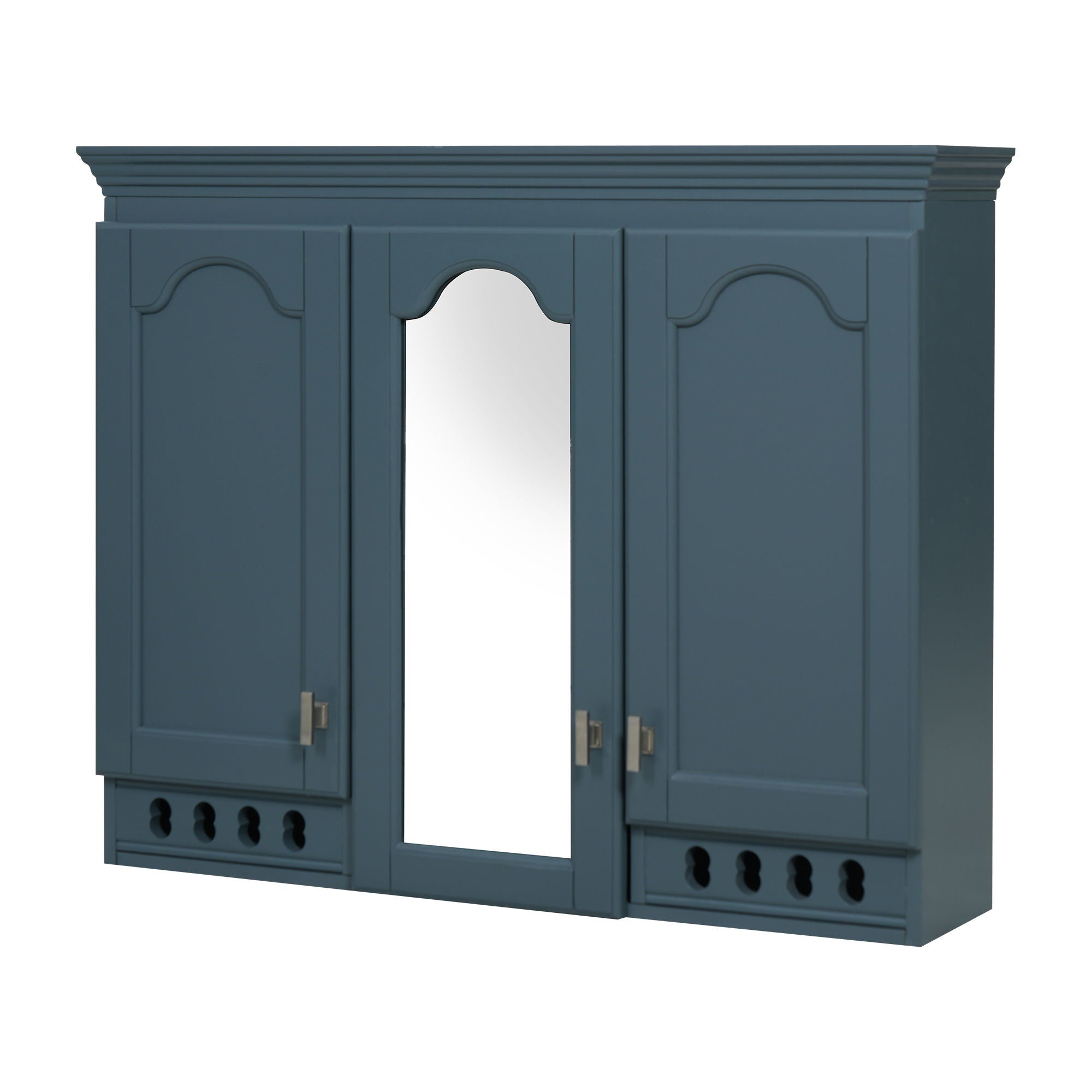 Wall Mount Mirror Cabinet With Adjustable Shelves, Soft Closing Hinges