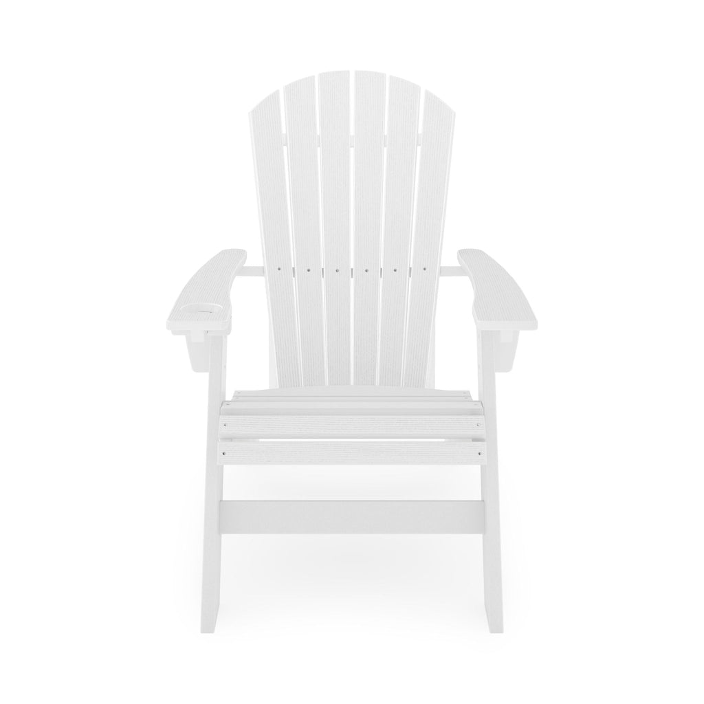 Adirondack Chair Sturdy HDPE Poly Lumber For Poolside, Patio, And Garden Relaxation