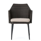 Kenneth 3 Pieces Chat Set Outdoor Furniture - Brown Multi