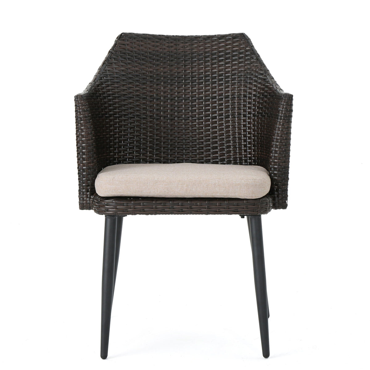 Kenneth 3 Pieces Chat Set Outdoor Furniture - Brown Multi