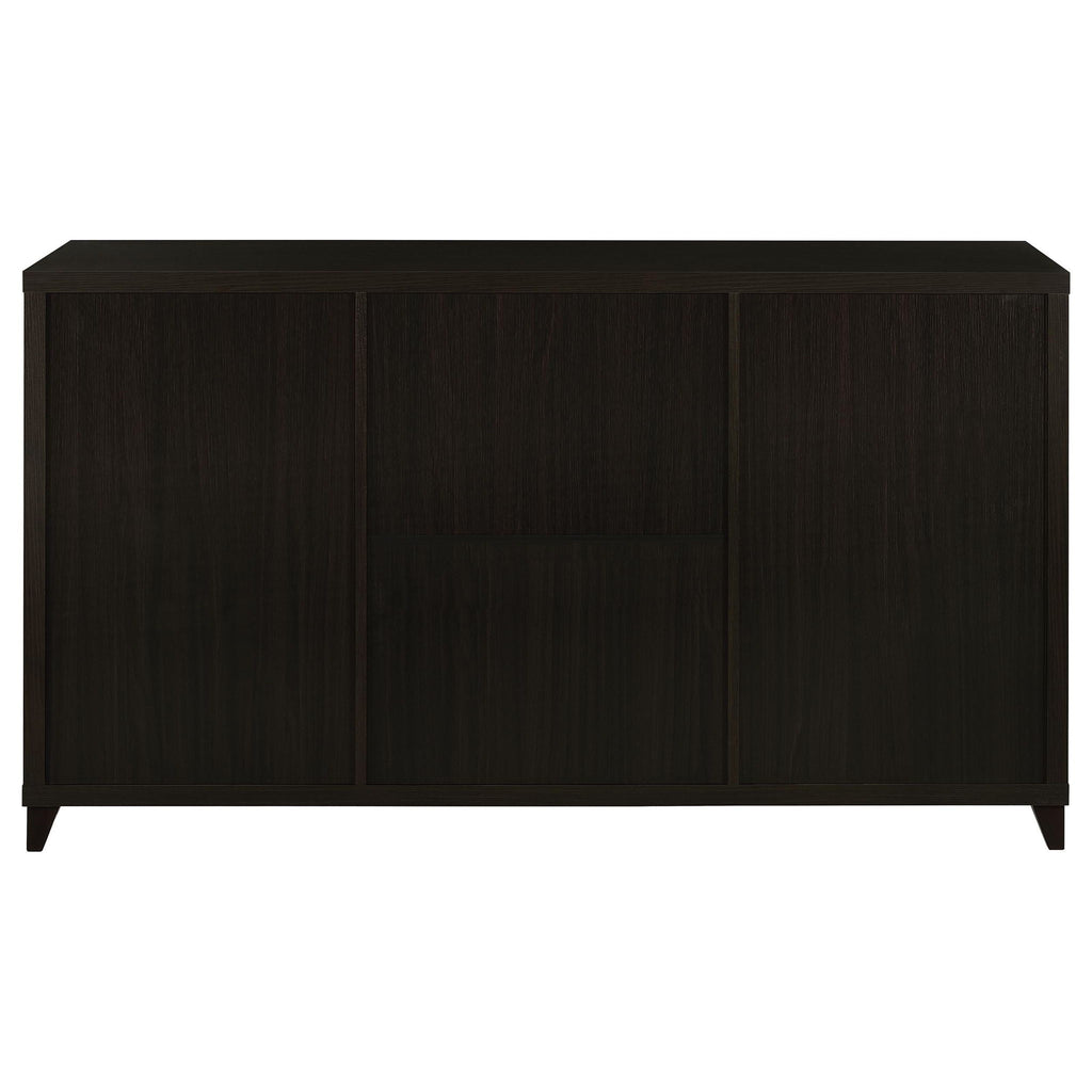Lewes 2-door Engineered Wood 60-inch TV Stand Cappuccino