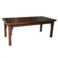 Mission Style Oak Stow Leaf Dining Table (2 Colors Available)