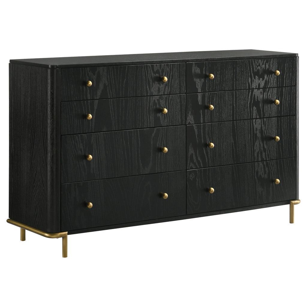 Arini 5-piece California King Bedroom Set Black and Natural