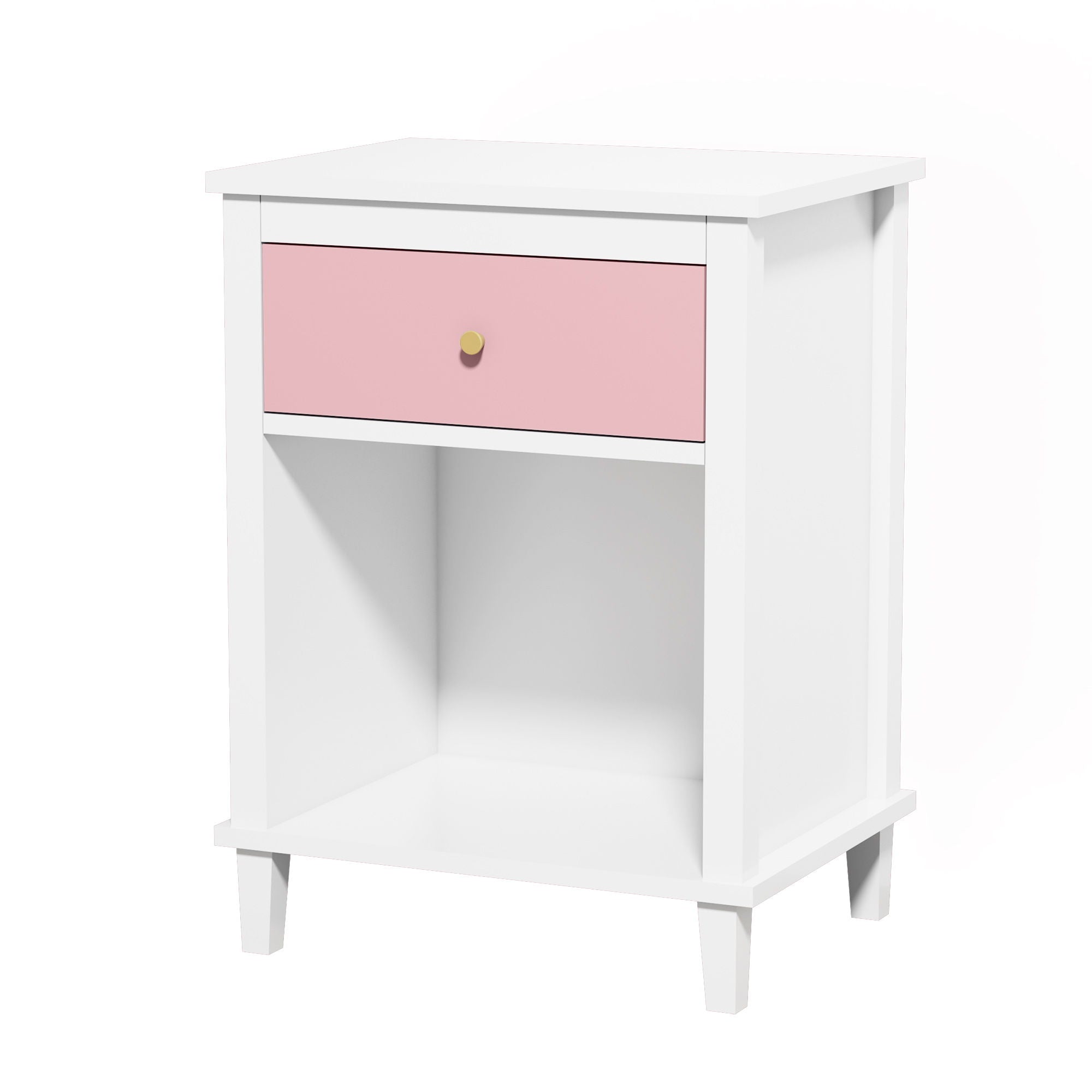 Nightstand With 1 Drawer 1 Shelf