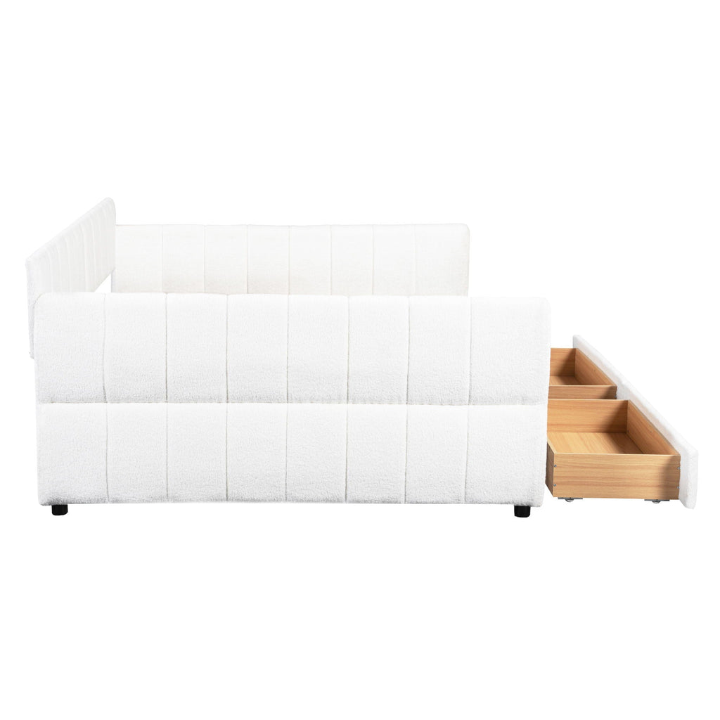 Upholstered Platform Bed With USB Charging