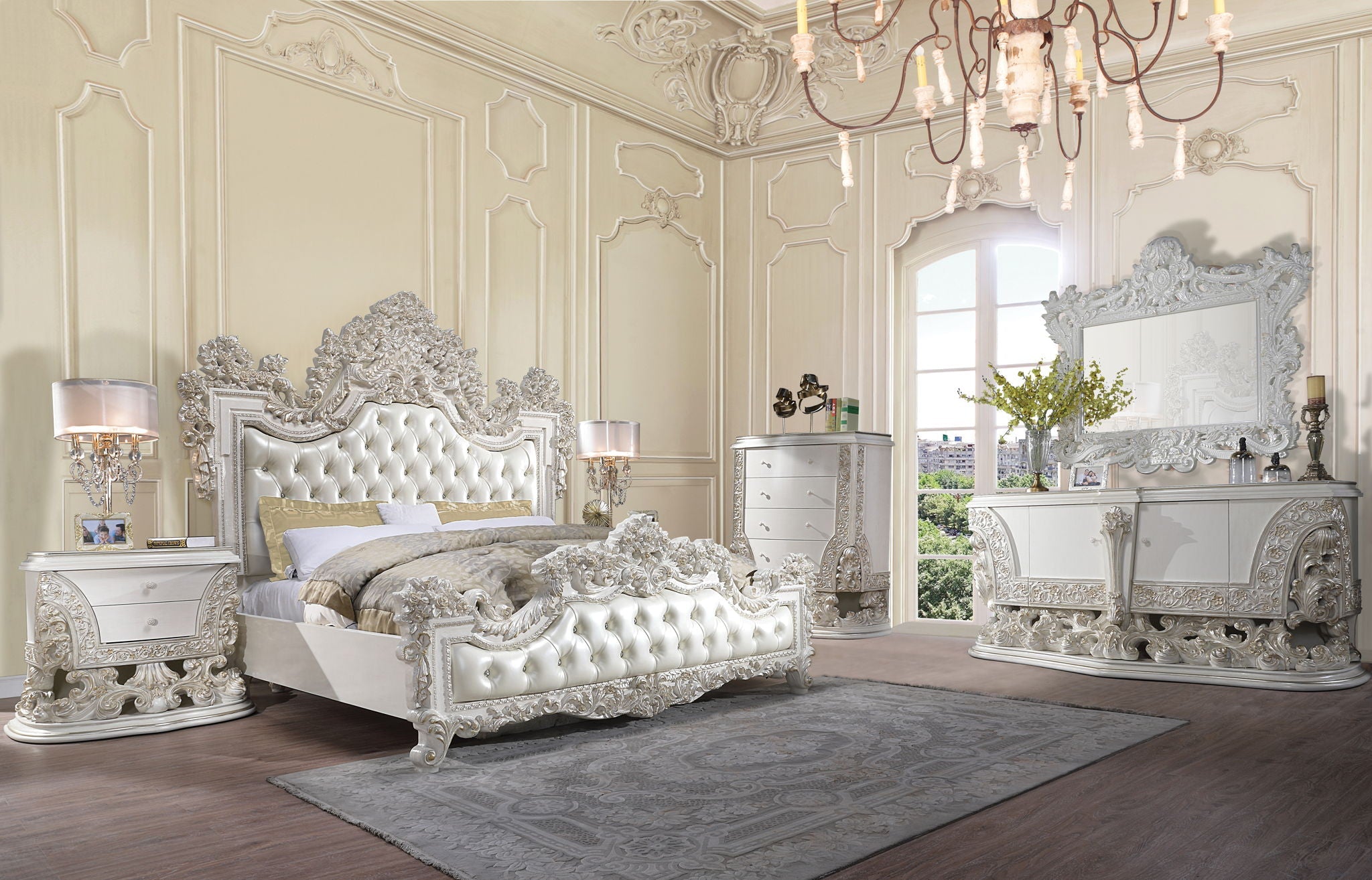 Adara - Mirror - Antique White