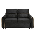 Pull Out Sofa Bed With Adjustable 3 Position Backrest, USB Charging Ports, Side Pockets