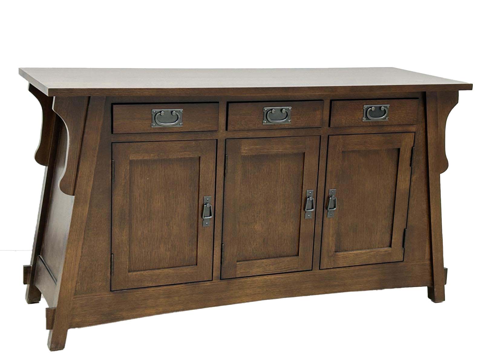 Mission Oak Crofter Console Cabinet - 55"