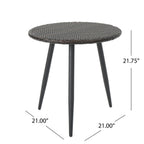 Kenneth 3 Pieces Chat Set Outdoor Furniture - Brown Multi