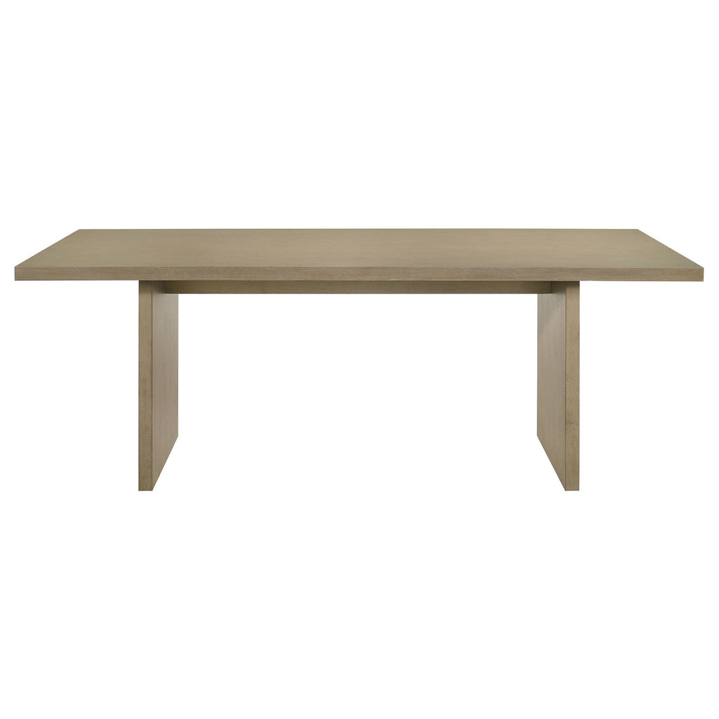 Decker 7-piece 82-inch Rectangular Dining Set Grey and Natural Oak
