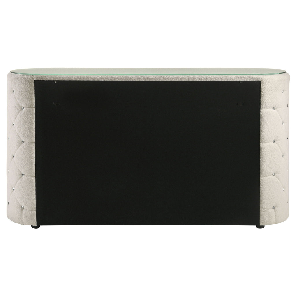 Sonya 6-drawer Upholstered Bedroom Dresser Ivory