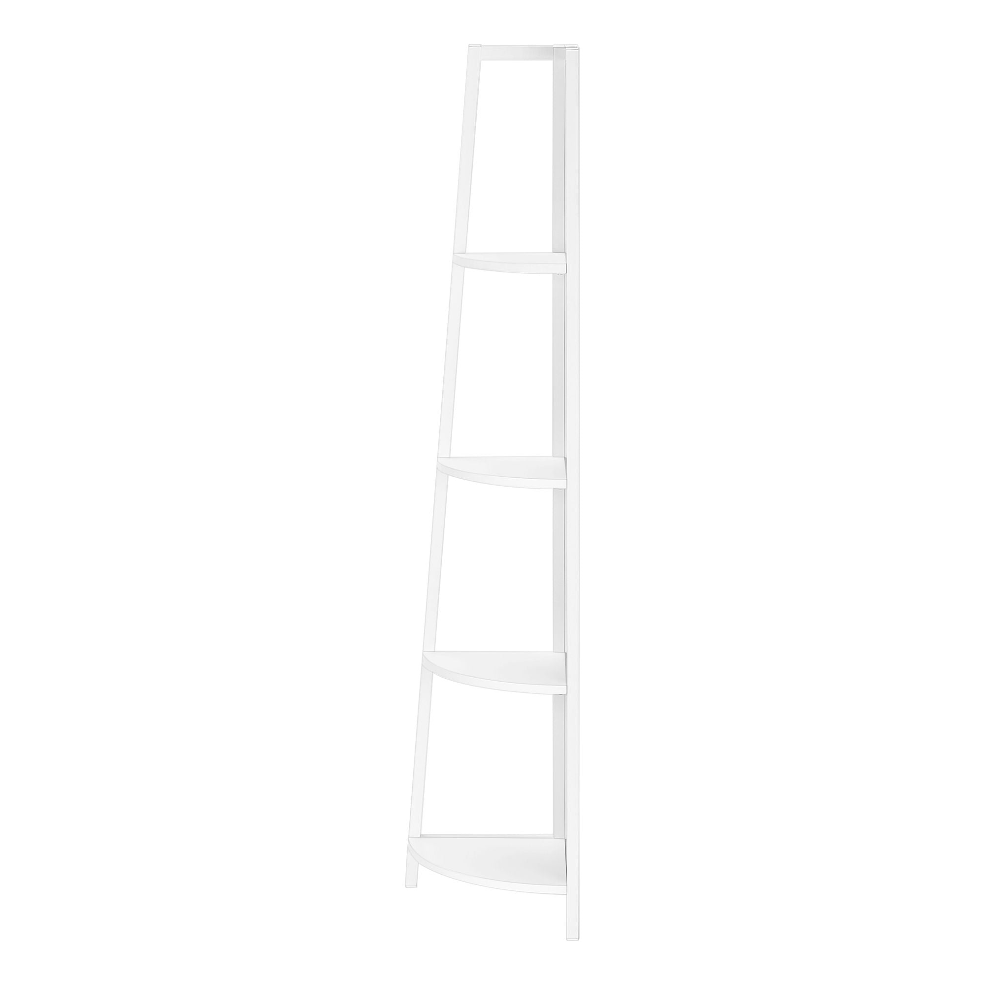 Bookshelf, Etagere, Corner, 4 Tier, Office, Contemporary & Modern