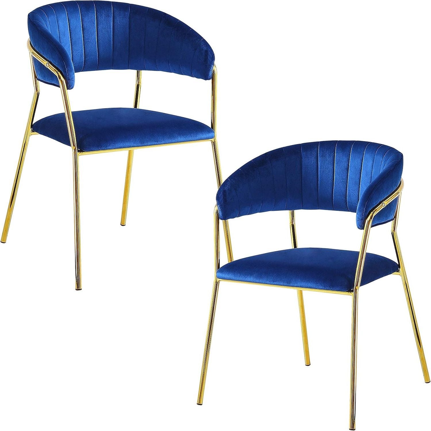 Accent Armchair For Home (Set of 2) - Blue